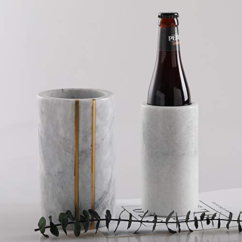 Marble Wine Cooler Ice Bucket- Elegant Champagne and Wine Chiller Bucket for Cocktail Bar, Parties, & Kitchen Accessories-Ideal Gifts for Wine Lovers