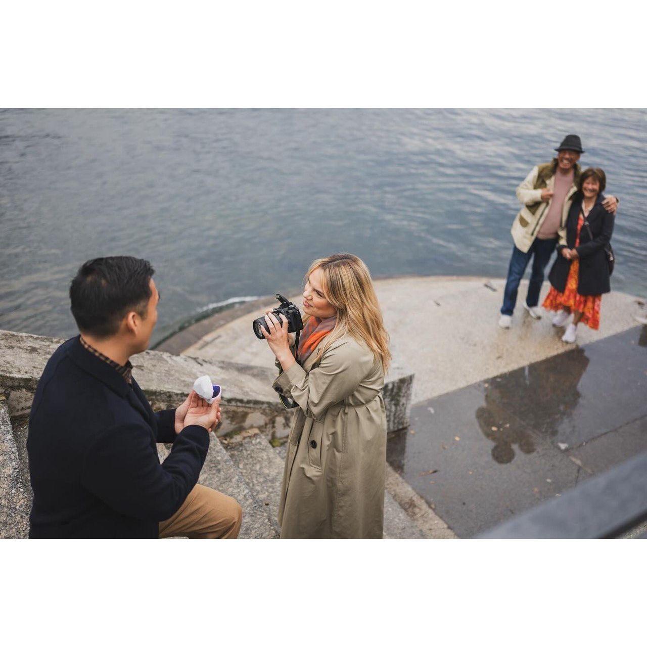 Kendra’s favorite moment, Emmanuel’s Lake Como Proposal