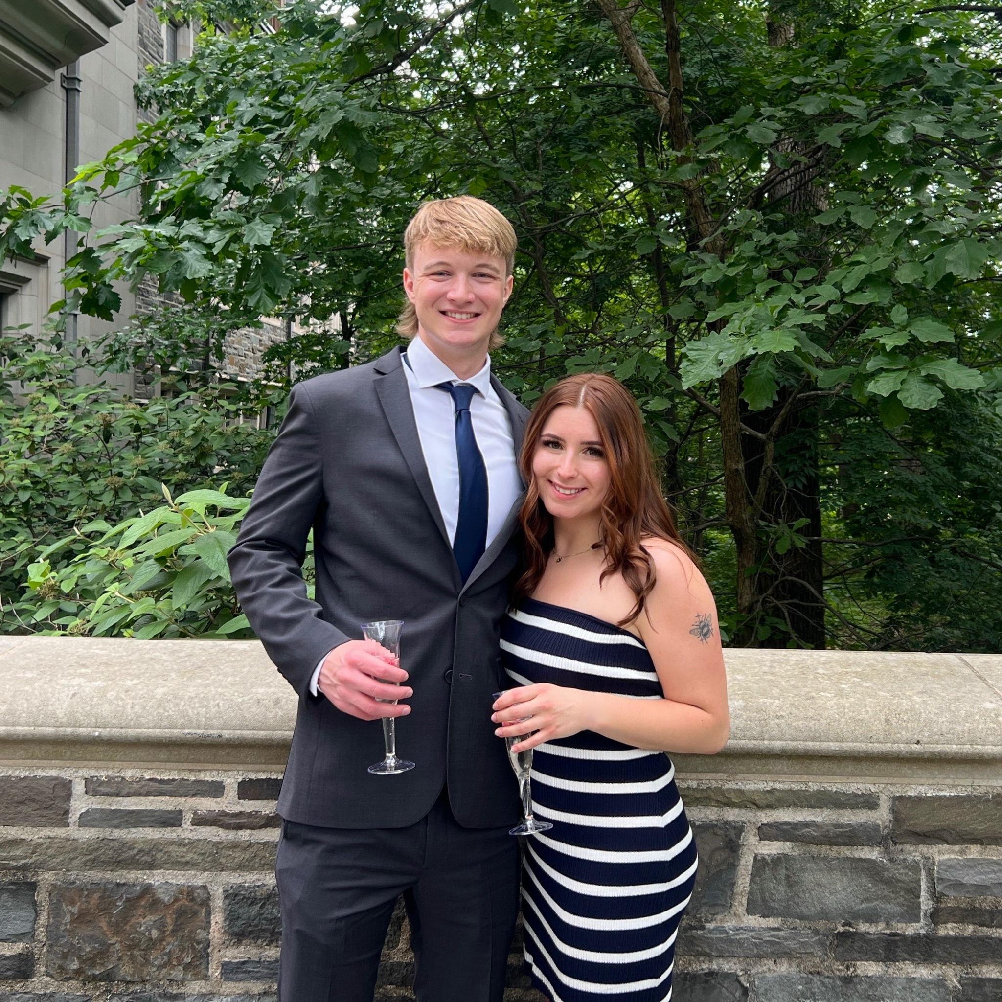 A posed photo of us at Princeton University's Commencement, in support of Bailey's graduating friends. (May 2025)