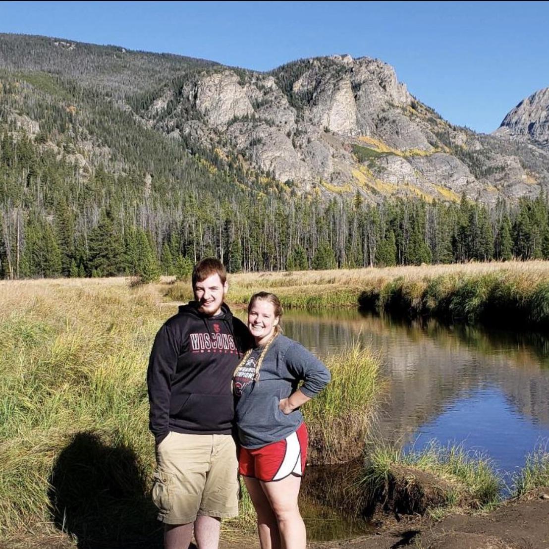 This was shortly after our engagement in the Rocky Mountains