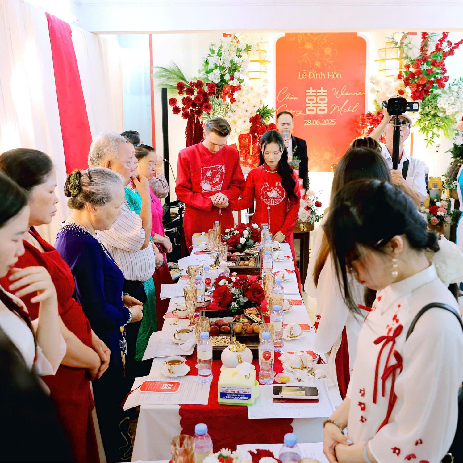 Engagement ceremony in June 2025