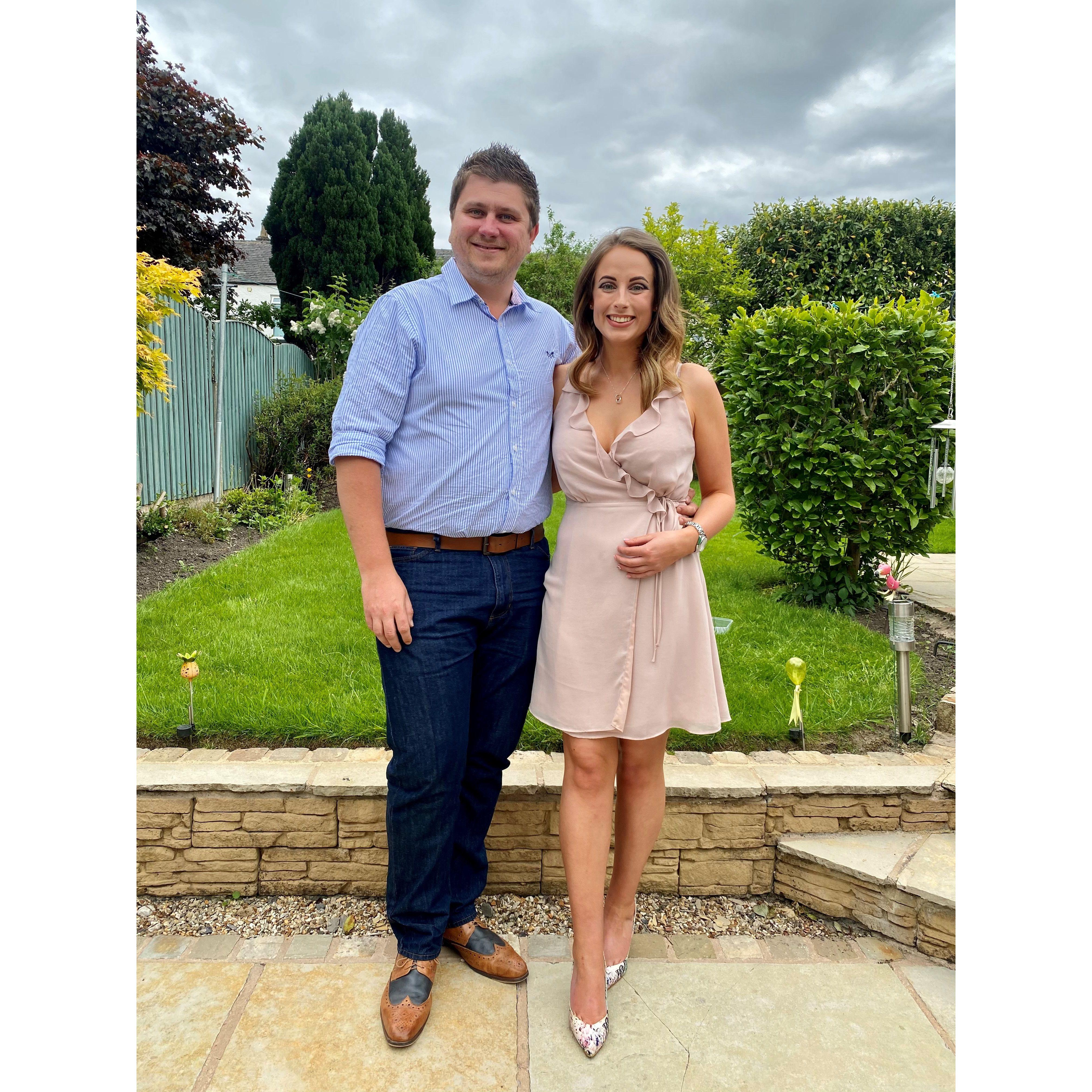 Before a night out with the family