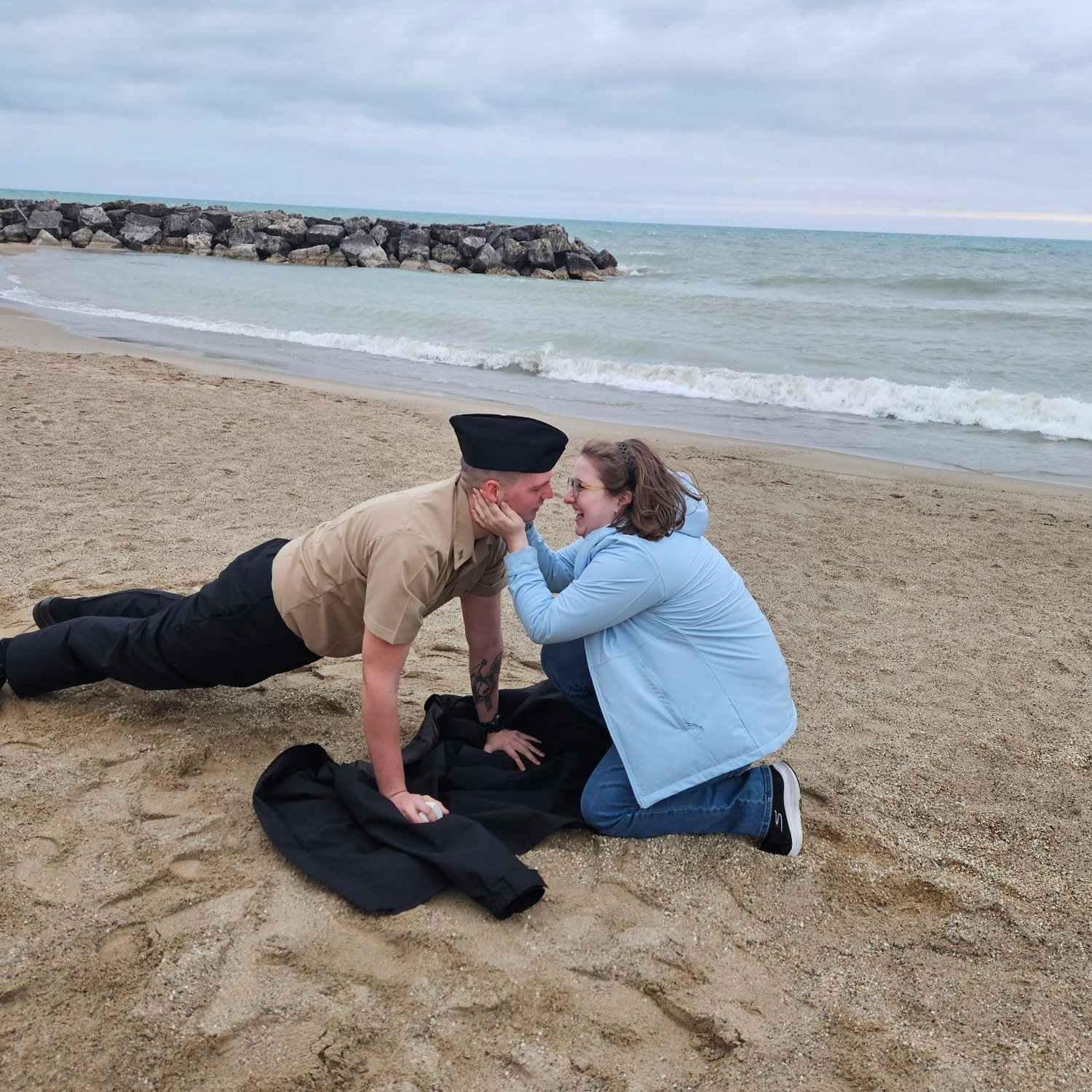 Proposal at Lake Michigan