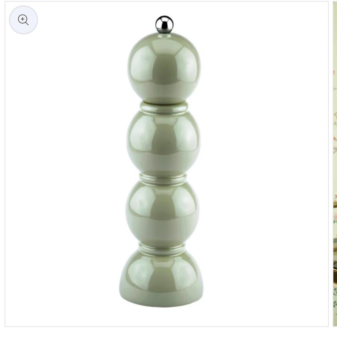 Sage Green Bobbin Salt or Pepper Mill