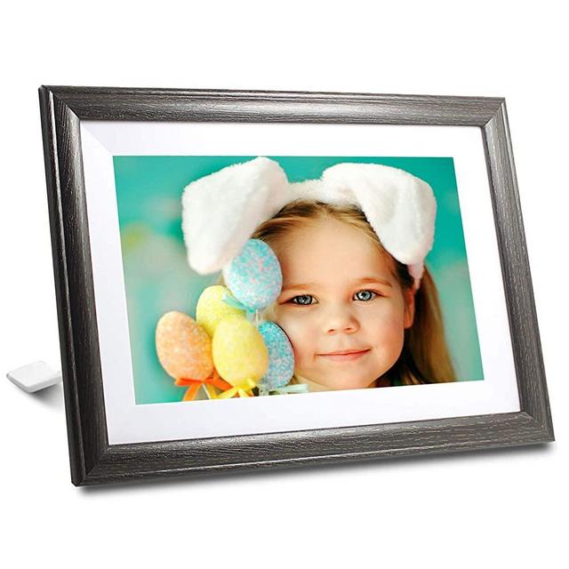 WiFi Digital Picture Frame 10 Inch 16GB Storage Smart Digital Photo Frame IPS Touch Screen HD Display, Auto-Rotate, Dual Speakers Wall-Mountable Digital Frames Share Photos &Videos via Frameo APP