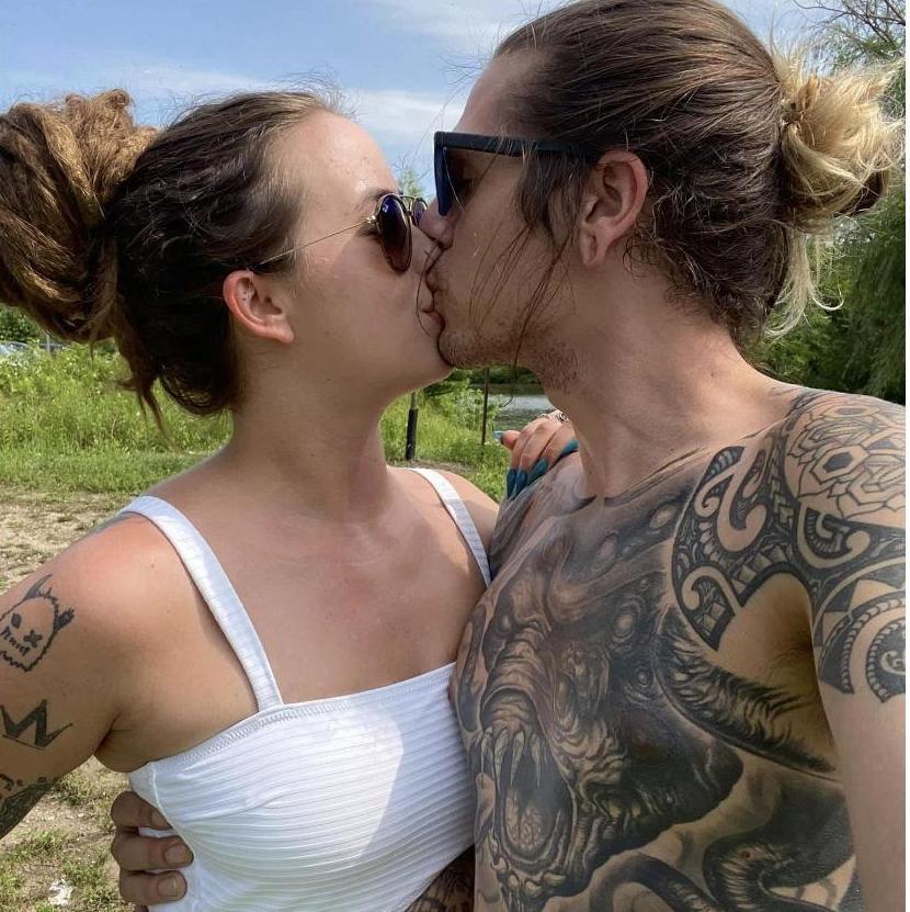 Can't get on the kayaks without a little kiss first - summer 2021