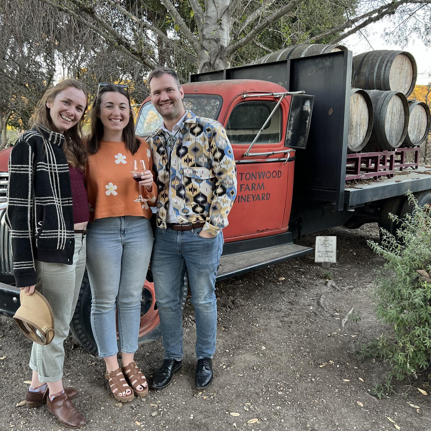 Wine tasting on cousins day! Katie & Collin