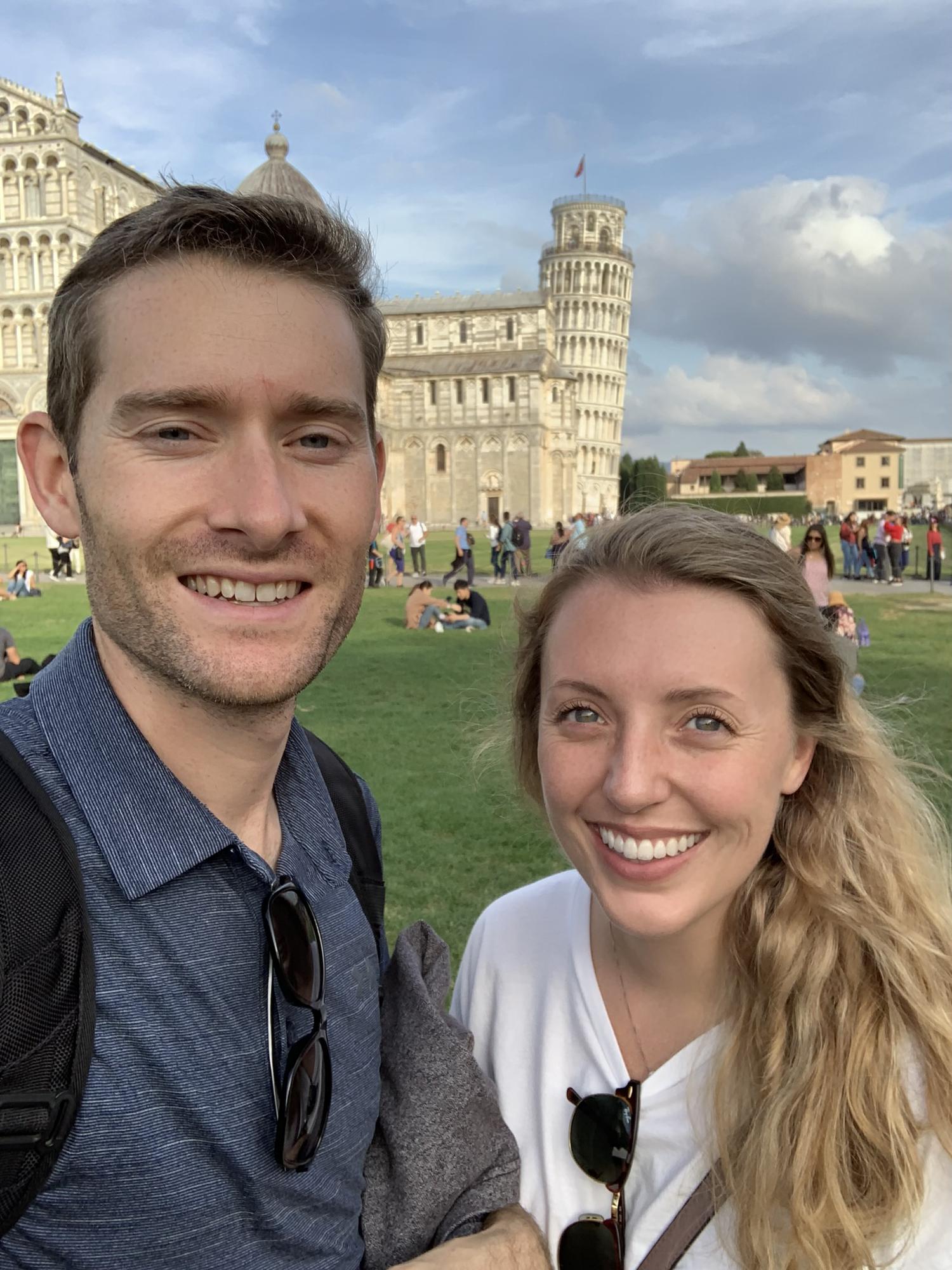 Leaning Tower of Pisa on Katie's 26th birthday