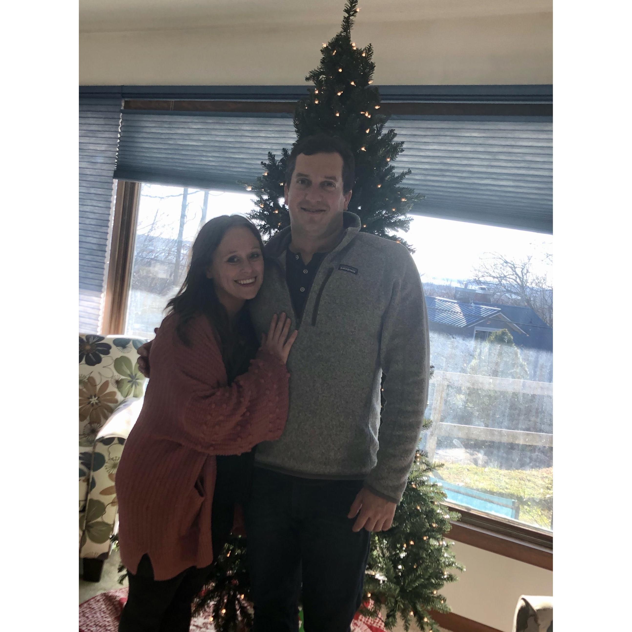 Thanksgiving in Fort Madison. Michael helped put up the tree and quickly became Barry's favorite.