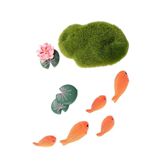 Lotus Pond Carp Refrigerator Magnets, 8Pcs, Whiteboard Magnets, Decorative Magnets for Kitchen Cabinet, Bulletin Board, Home Decor, Perfect for Adding a Touch of Charm to Your Fridge (8)