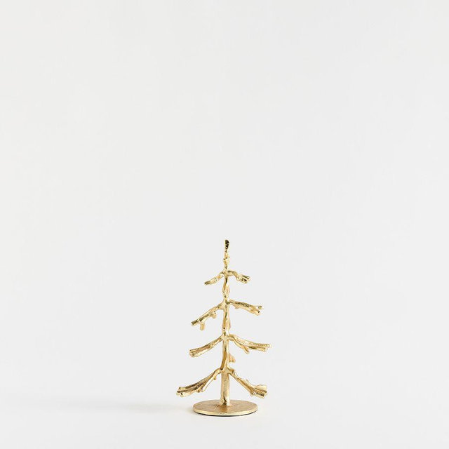 Sculpted Trees Small 10" Brass