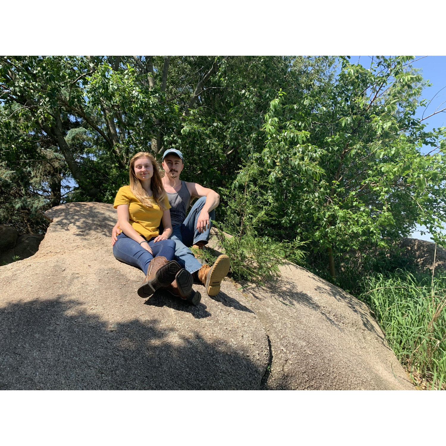 First picture on the rock together