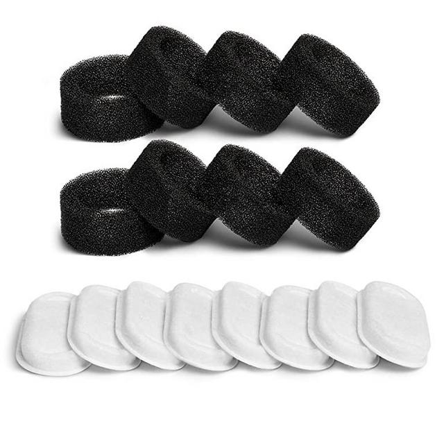 PETLIBRO 4 / 8 Pack Replacement Filters for Stainless Steel Cat Water Fountain PLWF003, 67oz/2L Adjustable Water Flow Pet Water Fountain, Super Quiet Dog Water Dispenser