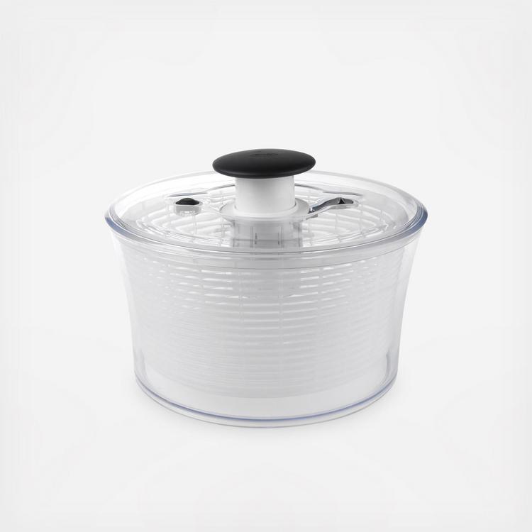 OXO Stainless Steel Salad Spinner with Locking Lid Rubber Bottom