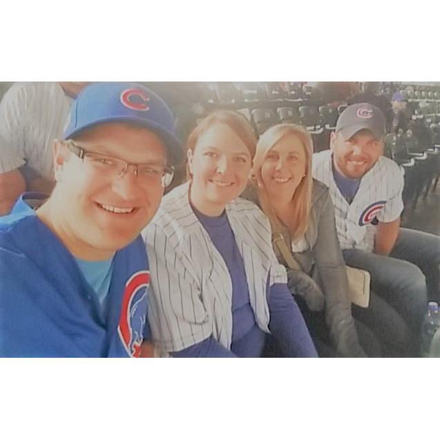 Us with Pat & Megan at Wrigley Field - August 2017