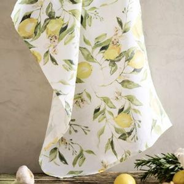 Lemons Linen Dish Towel