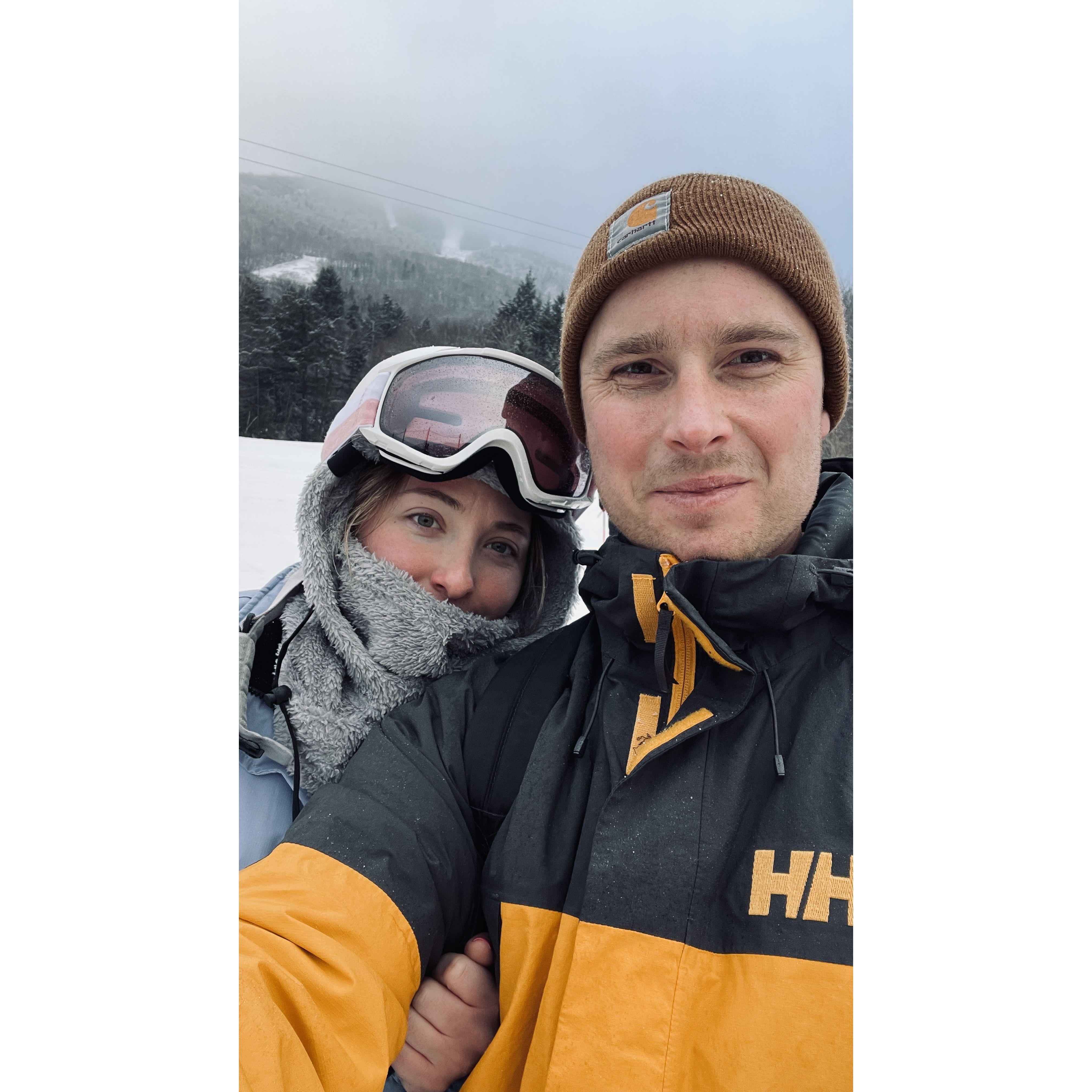 Snowboarding at Stowe!