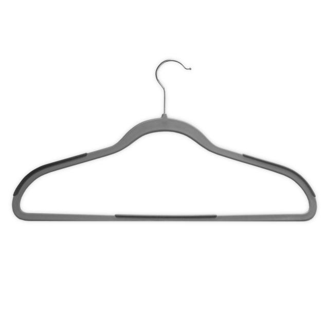 ORG 50-Count Slim Grips Suit Hangers in Grey