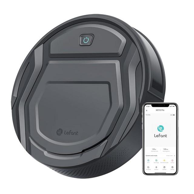 Lefant M210 Pro Robot Vacuum Cleaner, Tangle-Free 2200Pa Suction, 120 Min Runtime, Self-Charging Robotic Vacuum, Slim, Quiet, WiFi/Alexa/APP/Bluetooth, 6 Cleaning Modes Good for Pet Hair, Hard Floors