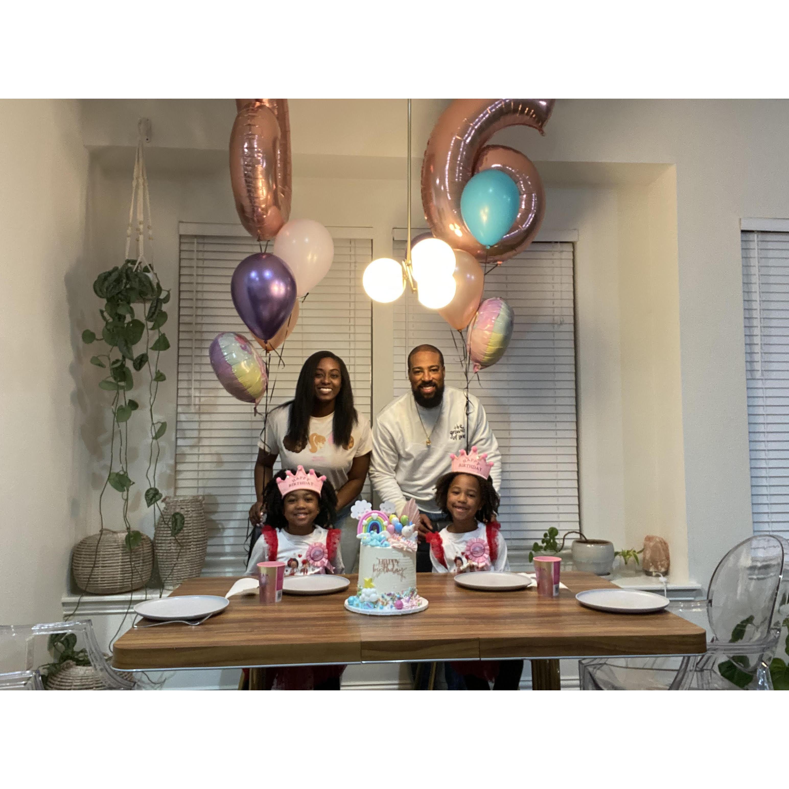 Happy 6th birthday to the girls!
