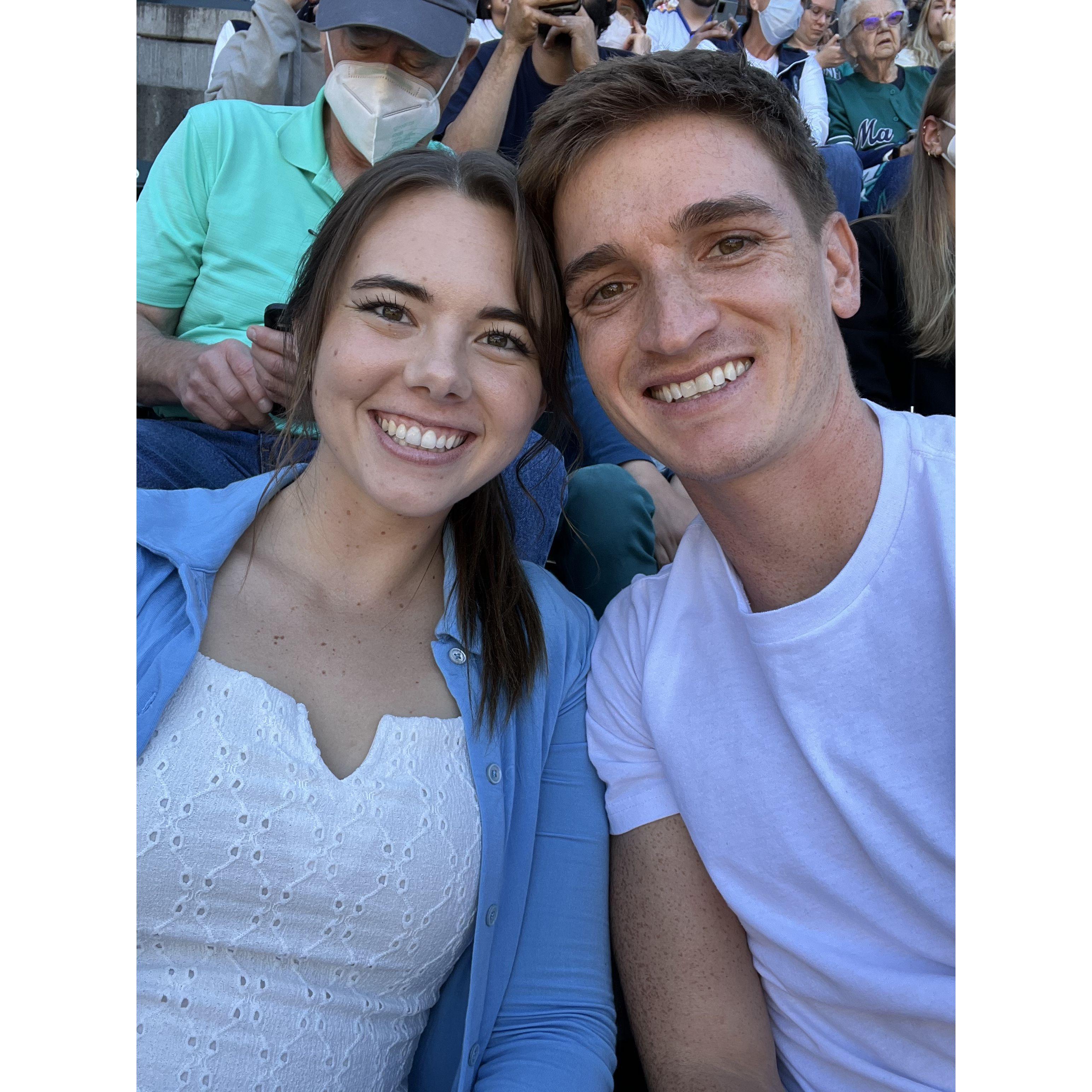 Our first "outing" date to see the Seattle Mariners