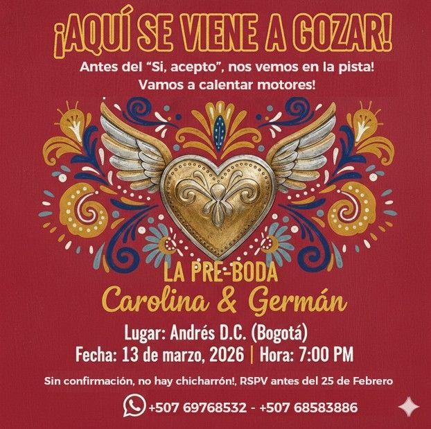 The Wedding Website of Carolina Blanco and Germán Chinchilla
