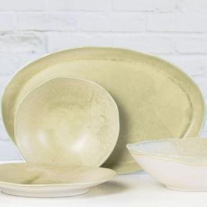 4-piece Serveware Set (in Lichen) - Connor McGinn Studios