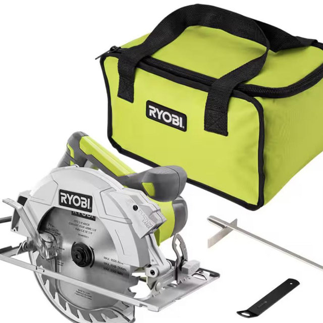 Ryobi Circular Saw with Bag and Exactline