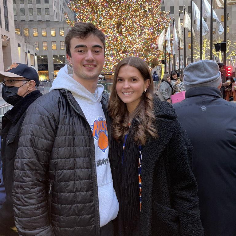 His first Knicks game at MSG!