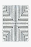 Jonathan Adler Inkdrop Slate Blue Rug, 5'x7' with cushioned rug pad