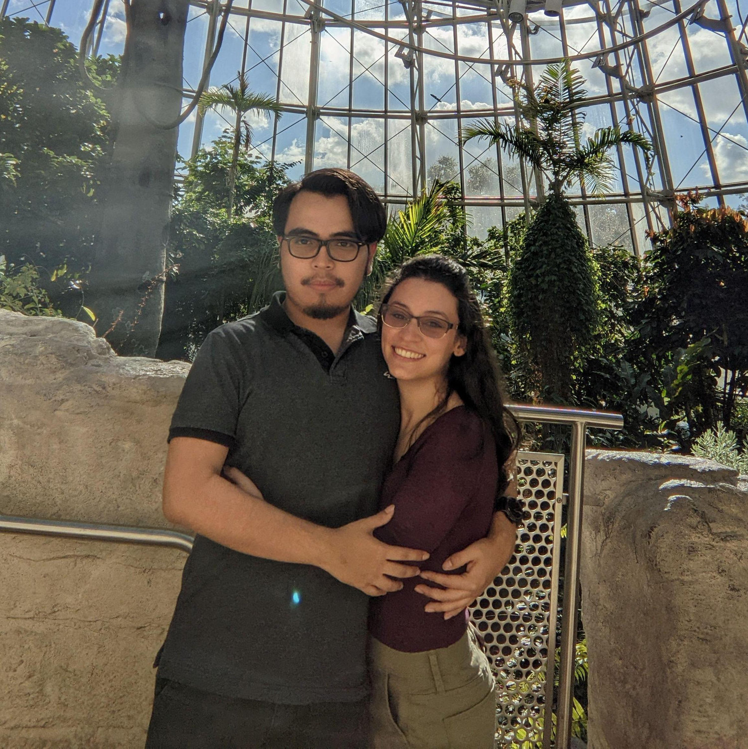 Visiting the butterflies at the Houston Science Museum. December 2021