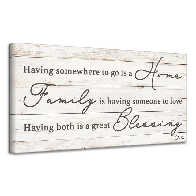 Family Blessing by Olivia Rose - Wrapped Canvas Textual Art Print