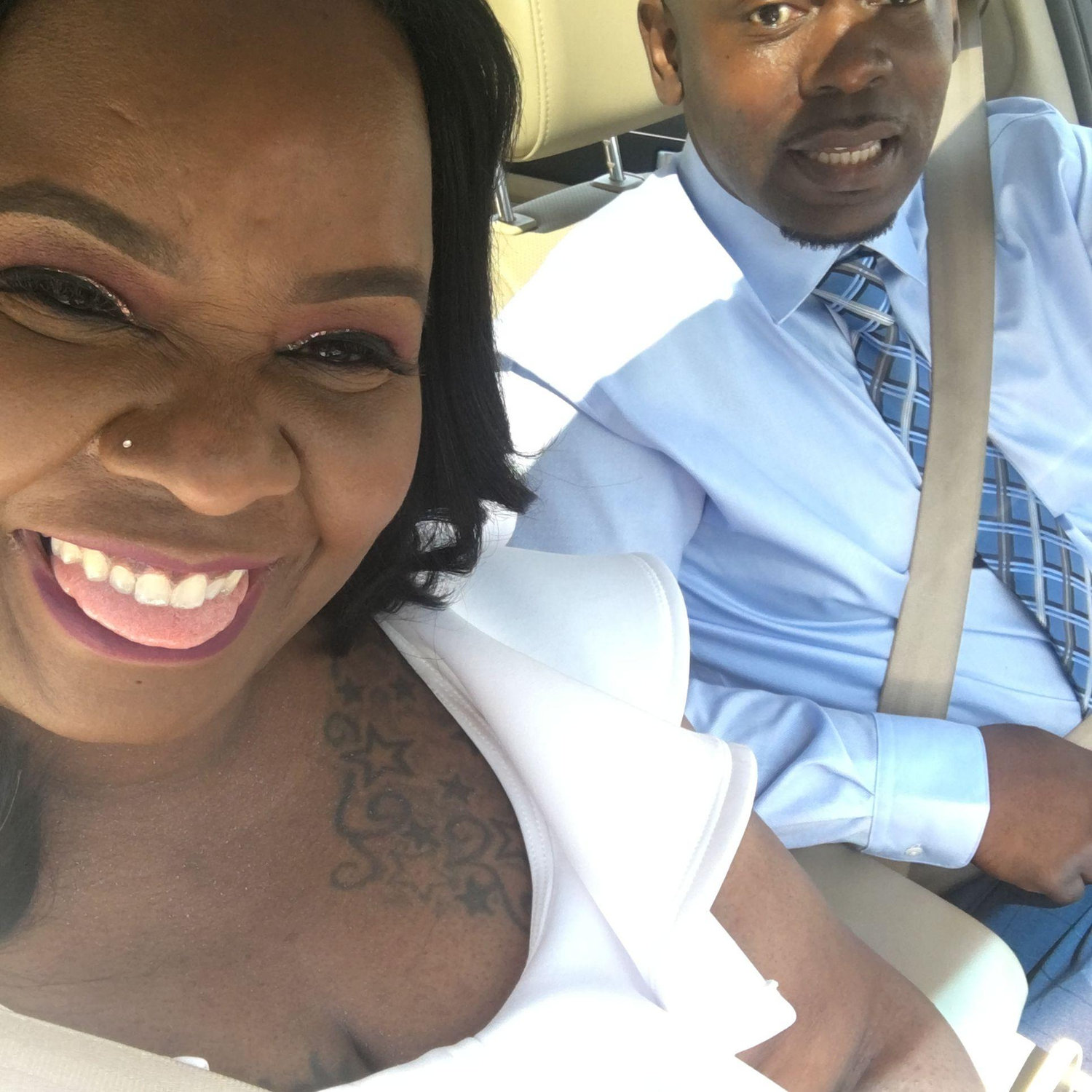 On the way to our ceremony