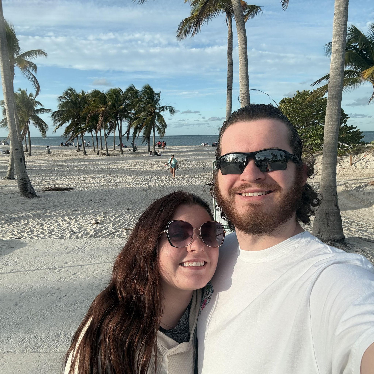 After driving back from the FL Keys, we stopped at a beach in Miami!