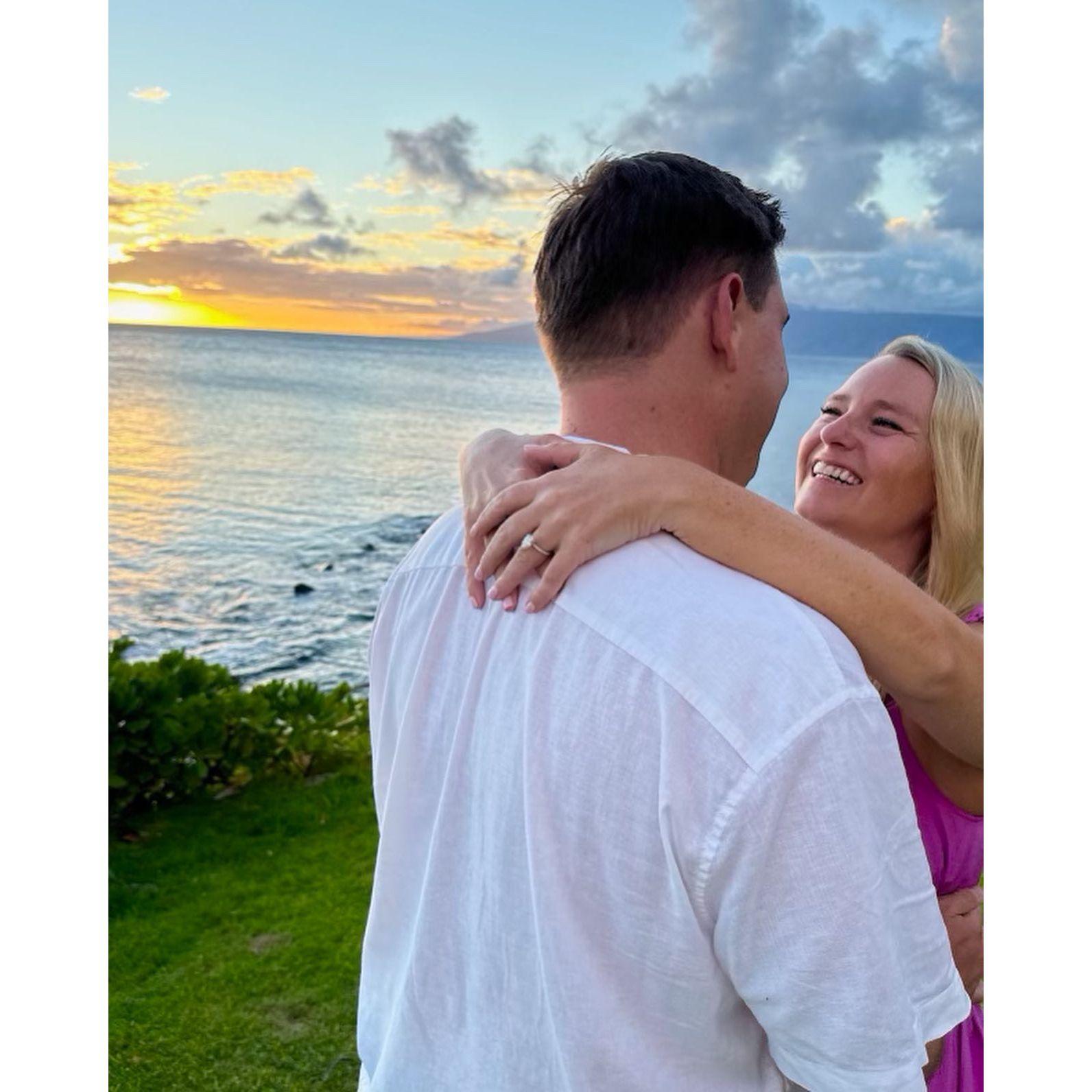 Right after we got engaged in Maui on September 21, 2024 :)