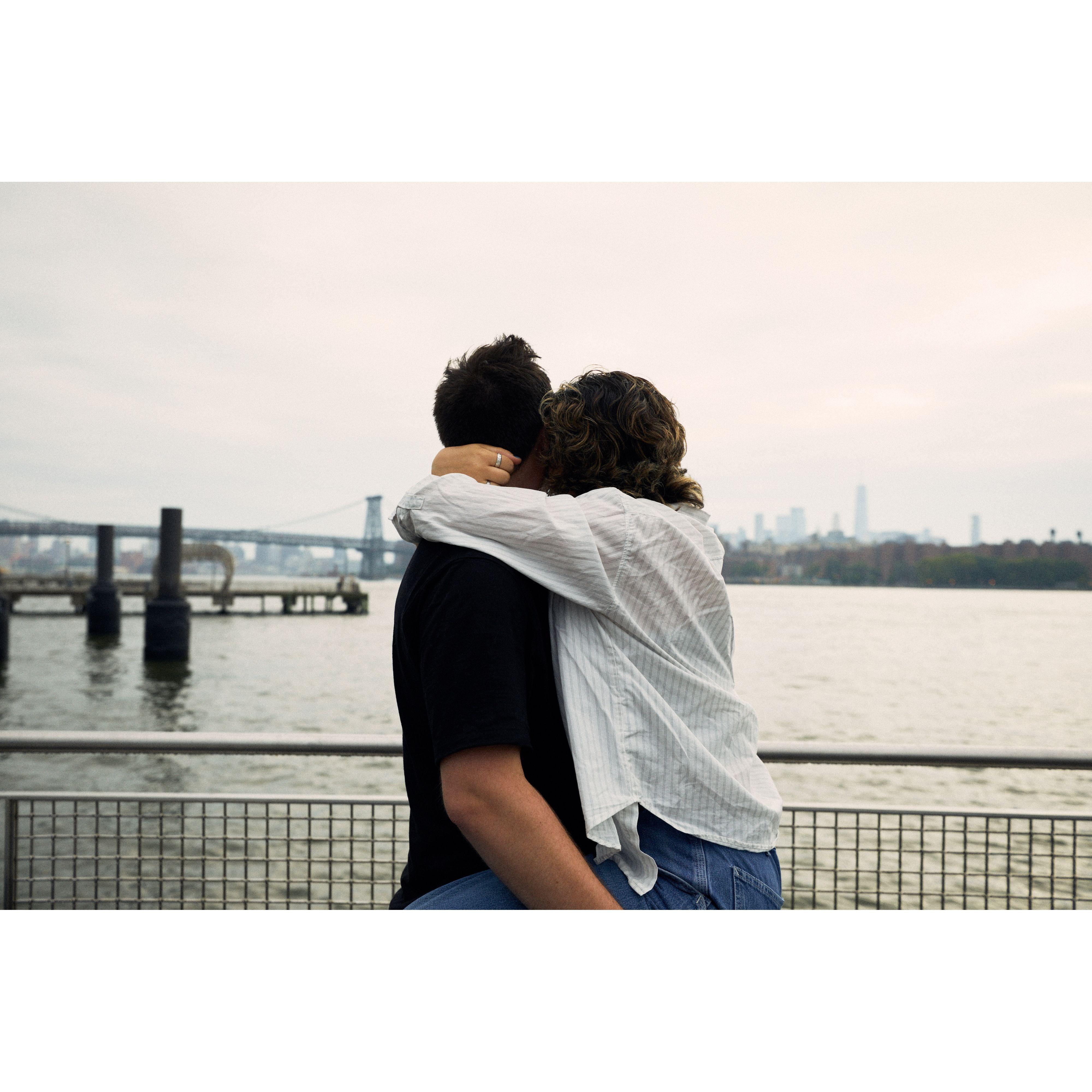 "We sat side by side in the morning light, dreaming of our future"