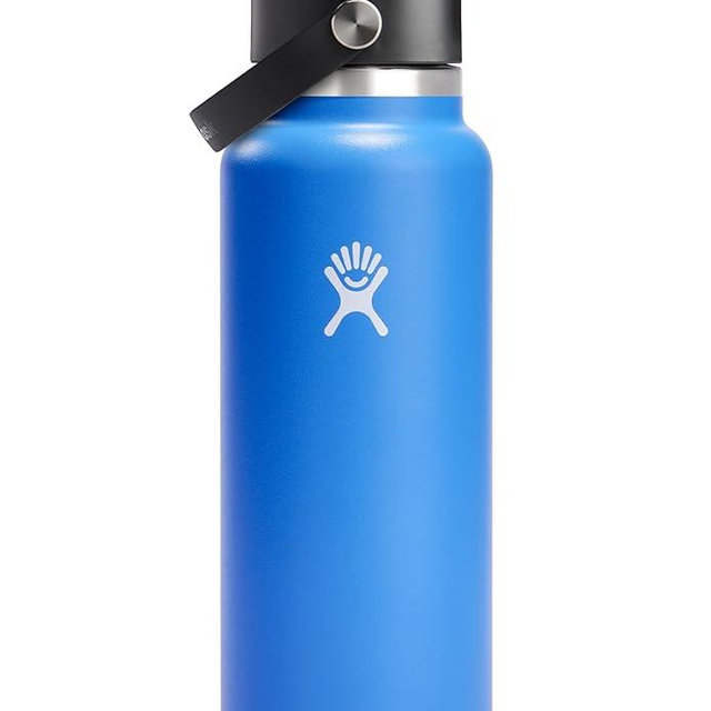 Hydro Flask 40 Oz Wide Flex Straw Cap Bottle - Insulated Stainless Steel - Wide Straw Lid, Non Spill, Leakproof in Cascade