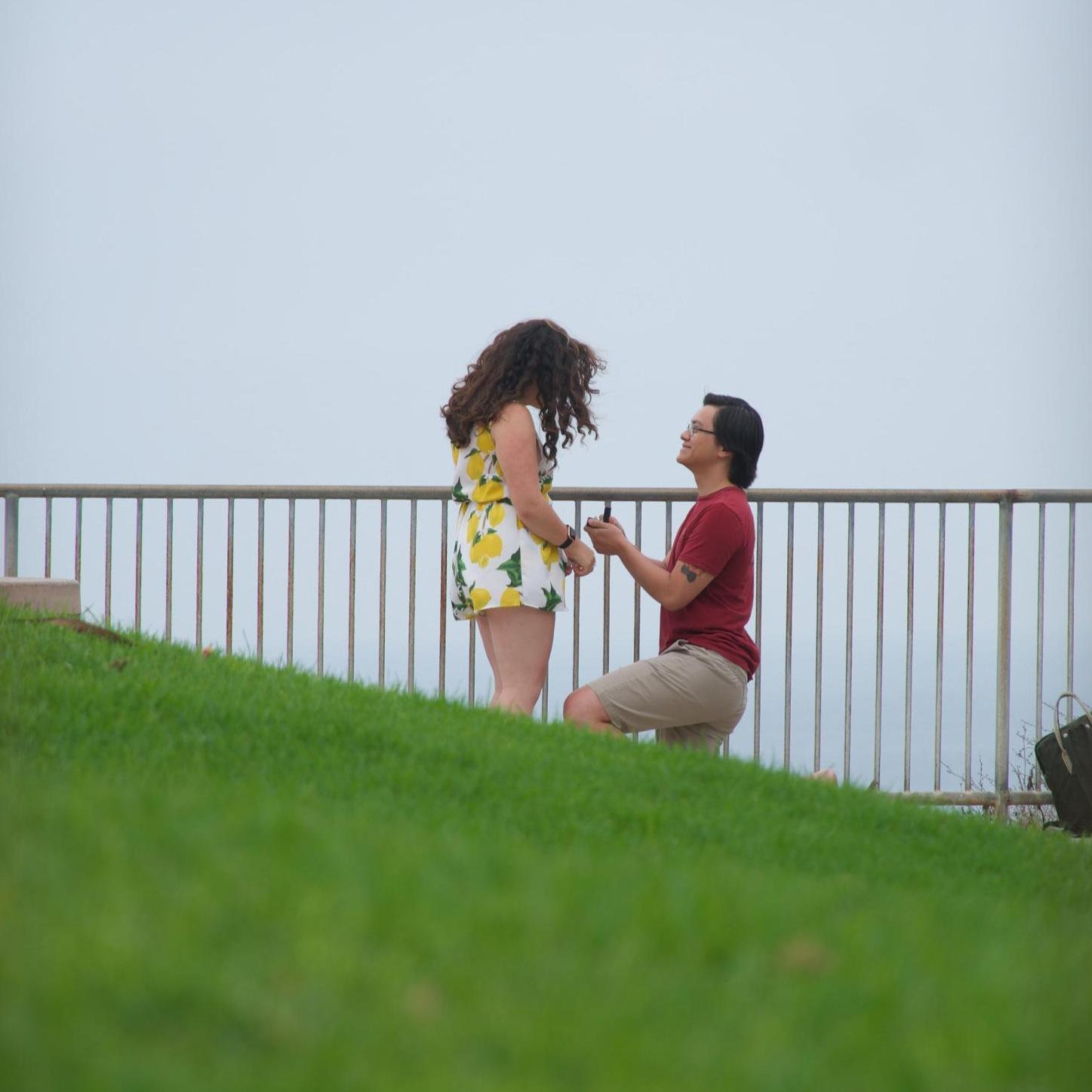 Oliver popping the question!