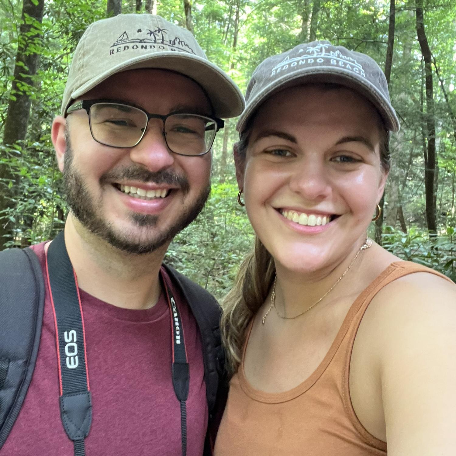 Hiking together in Gatlinburg, TN!