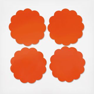 Maison Moderne Scallop Acrylic Coaster, Set of 4