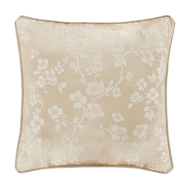Blossom Ivory 18" Square Decorative Throw Pillow