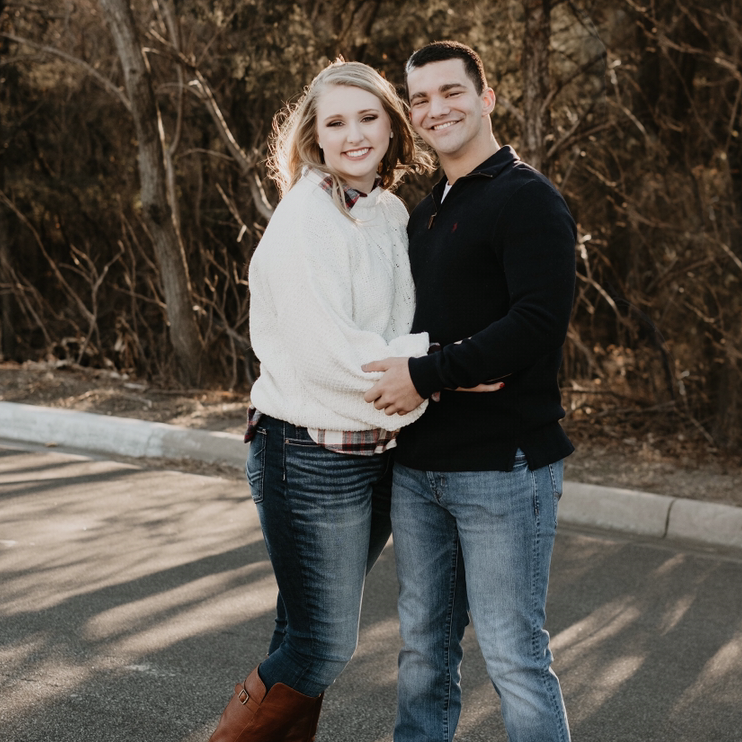 One of the few engagement pictures that we aren't laughing at each other.