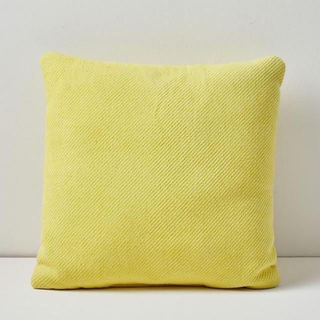 Outdoor Garment Washed Pillow, 20"x20", Sun Yellow