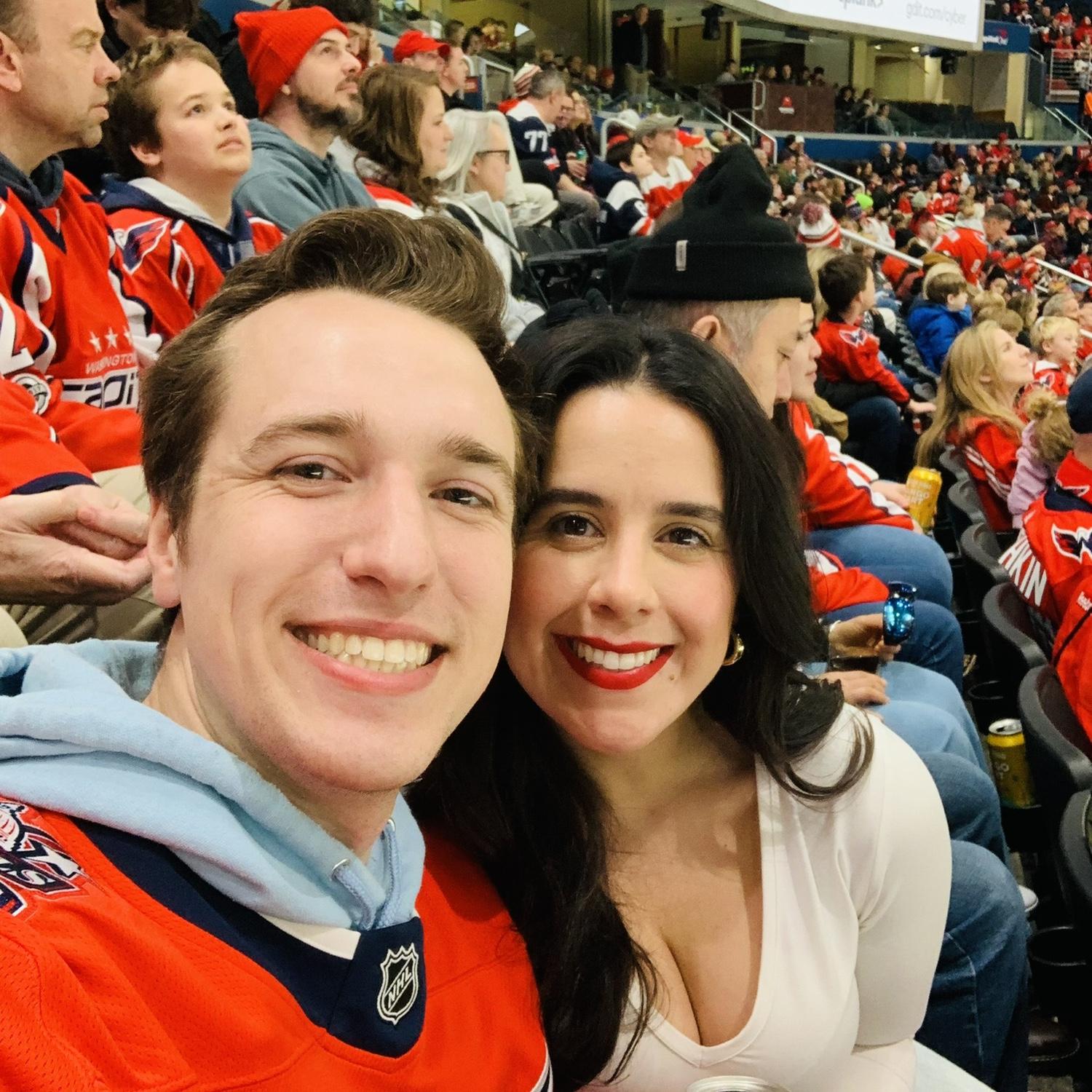 Erica's first Caps game!
