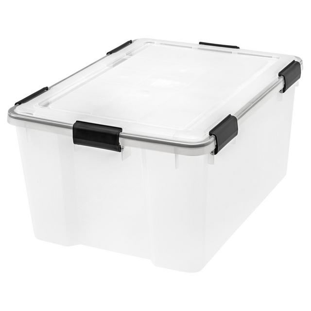 IRIS 62qt Weathertight Storage Bin Clear