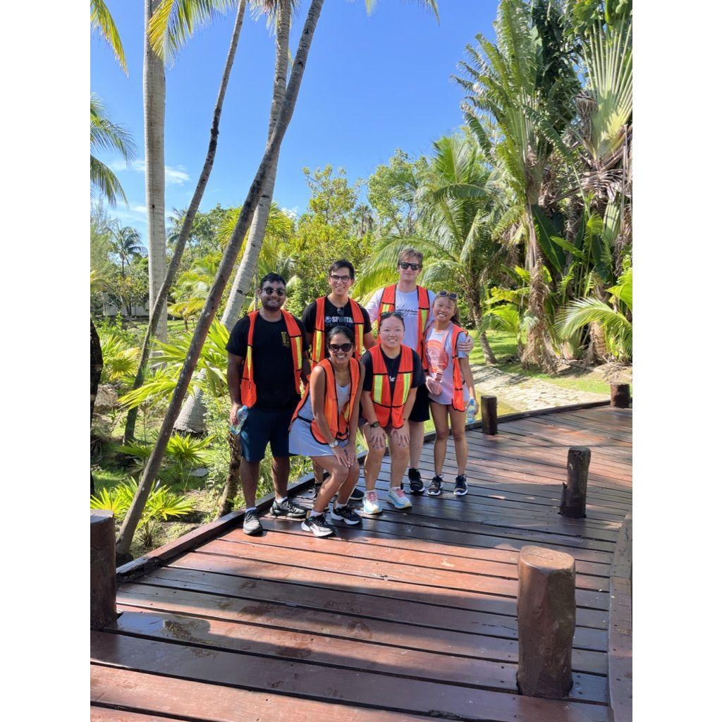 Vacation in Cancun with friends.