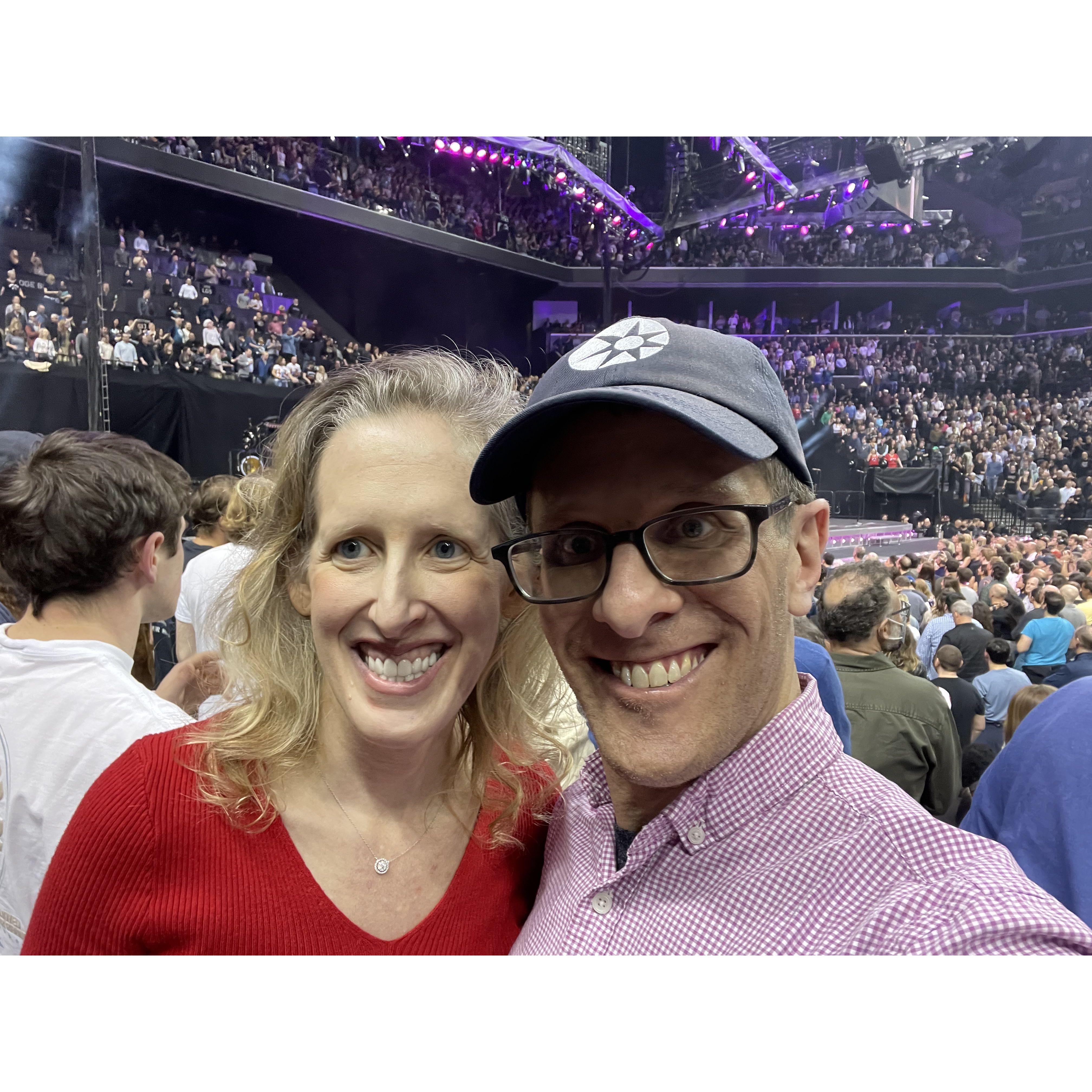 Seeing Springsteen (Rachel’s first love) at the Barclays Center in Brooklyn
