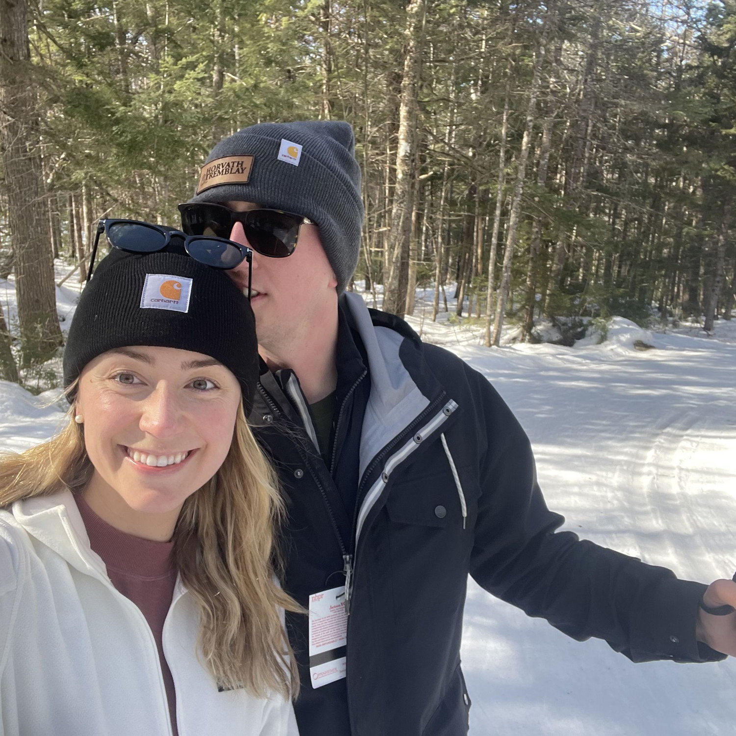 Hannah convinced Spencer to go cross country skiing. We have not been back since (February, 2024)