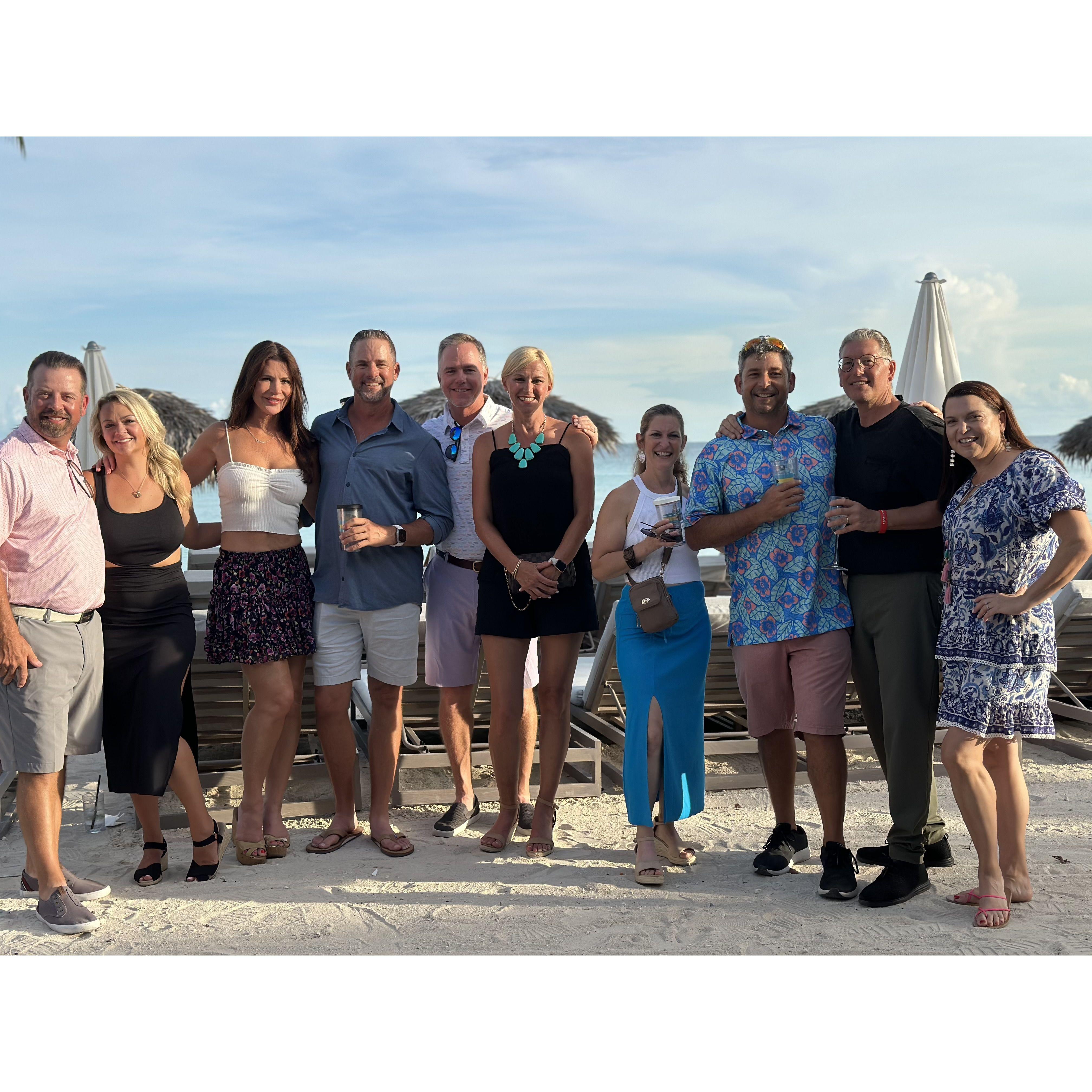 Bahamas  2023 with Mike's Texas Tech college golf teammates.  (Going Back for our Honeymoon!)