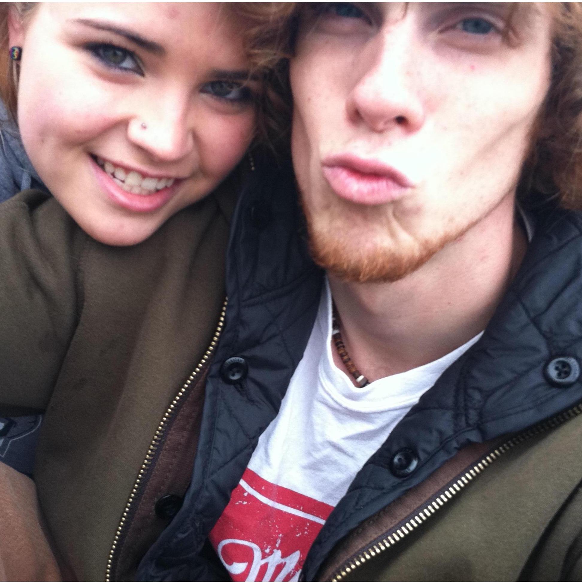 Some time long ago when Chris still had long hair.